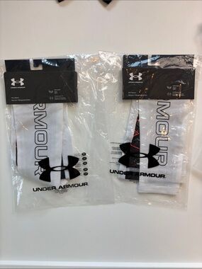 NEW Under Armour Arm Sleeve White Unisex SM/MD Compression Pair Consign